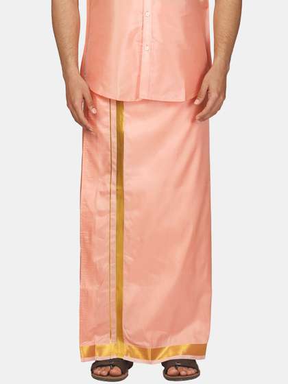 Sethukrishna Men
                        Zari Border Art Silk Dhoti