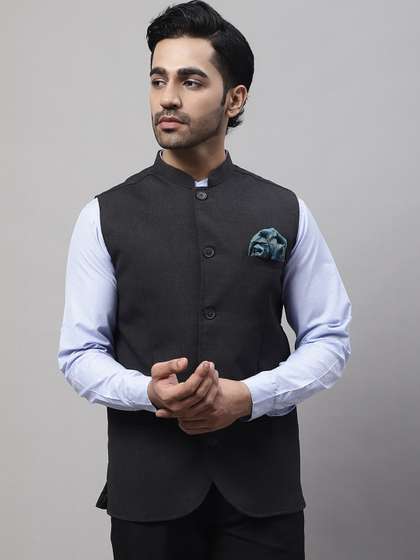 even Men Woven Nehru Jacket