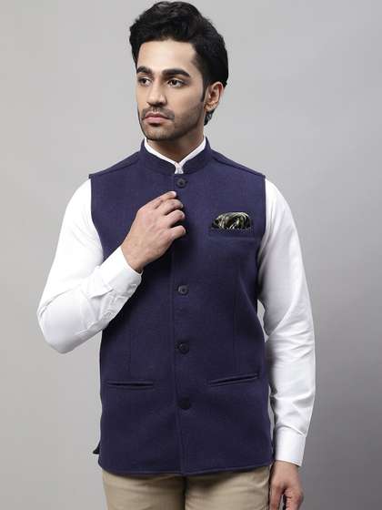 even Men Pure Wool Nehru Jackets