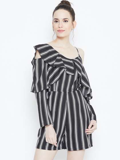 DODO & MOA One
                        Shoulder Striped Playsuit