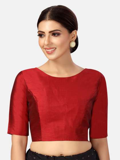 Studio Shringaar Elbow Length Sleeves Saree Blouse