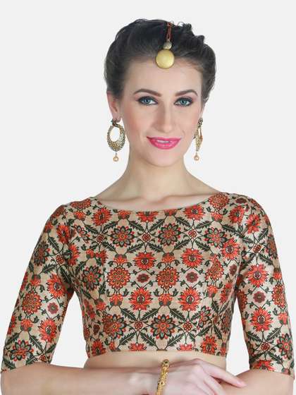 Studio Shringaar Printed Saree Blouse