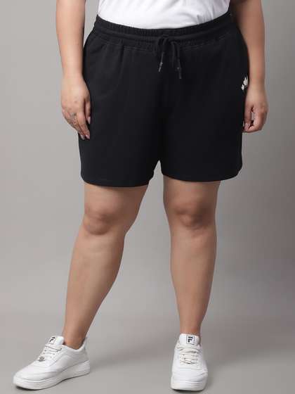 Rute Plus Size Women
                        Mid-Rise Cotton Regular Shorts