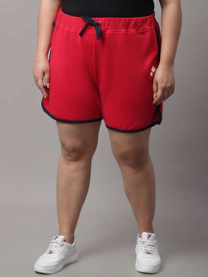 Rute Plus Size Women
                        Mid-Rise Cotton Regular Shorts