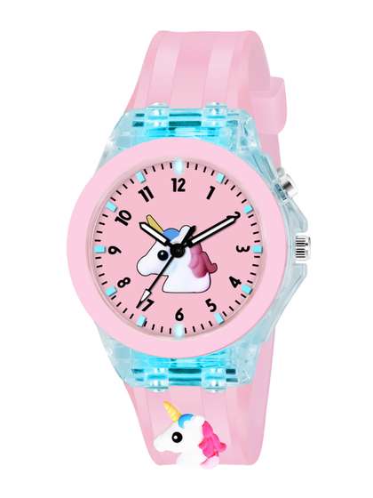Shocknshop Printed Dial
                    & Straps Scratch Resistant Analogue Watch LED
                    Unicorn 327