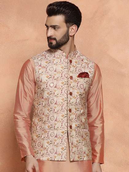 KISAH Printed Nehru Jackets
