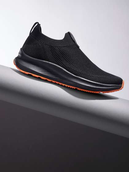 WROGN Men Woven
                          Design Slip-On Sneakers