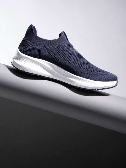 WROGN Men Woven
                          Design Slip-On Sneakers