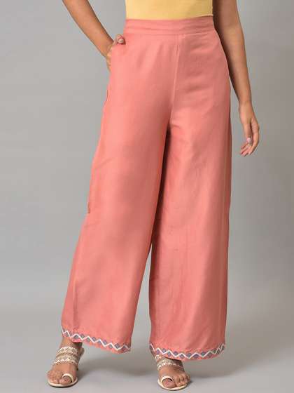 W Women Straight Fit Palazzos