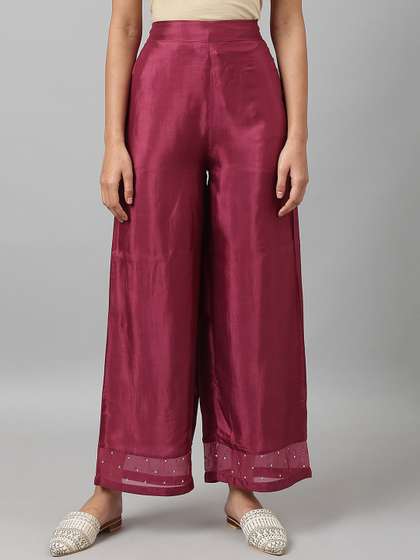 W Women Straight Fit Palazzos