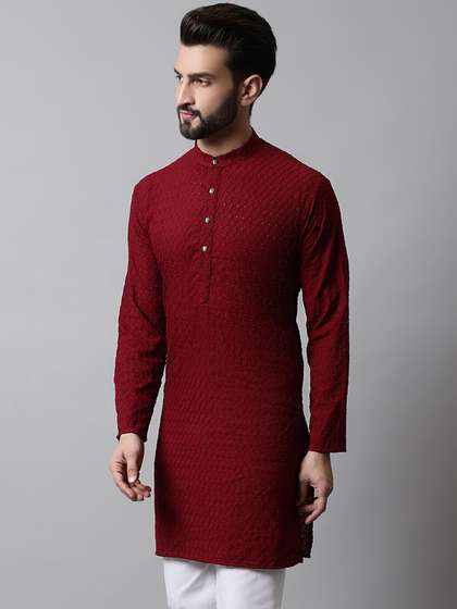 Jompers Ethnic Motif Embroidered Kurta