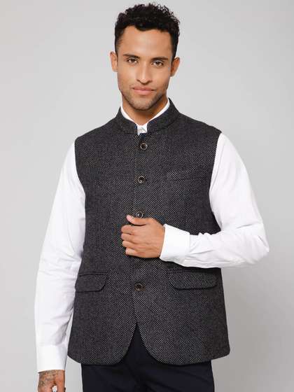 Cantabil Woven Design Nehru Jacket