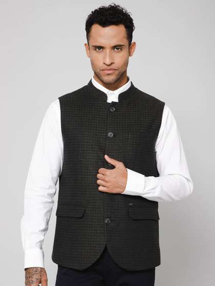 Cantabil Woven Design Nehru Jacket