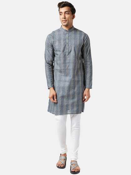 indus route by Pantaloons Pure Cotton Straight Kurta