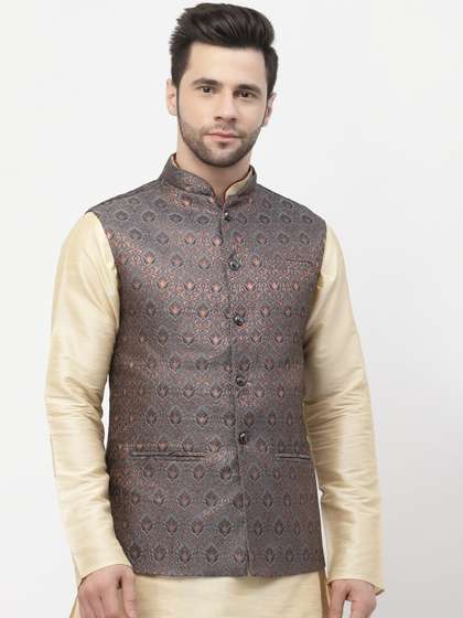 Badoliya & Sons
                        Woven Design Nehru Jackets
