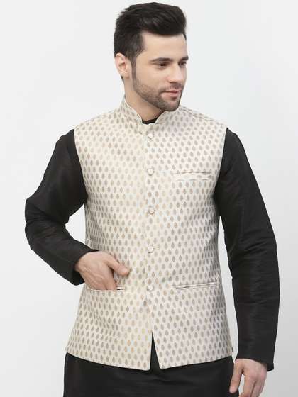 Badoliya & Sons Men Woven Design Nehru Jacket