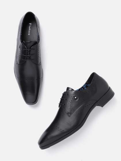 Van Heusen Men
                        Leather Brogues Derby Square Toe Formal Shoes