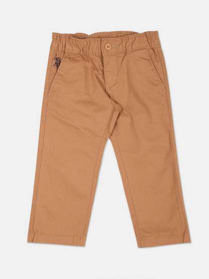 U.S. Polo Assn. Kids
                      Boys Regular Fit Mid-Rise Trousers