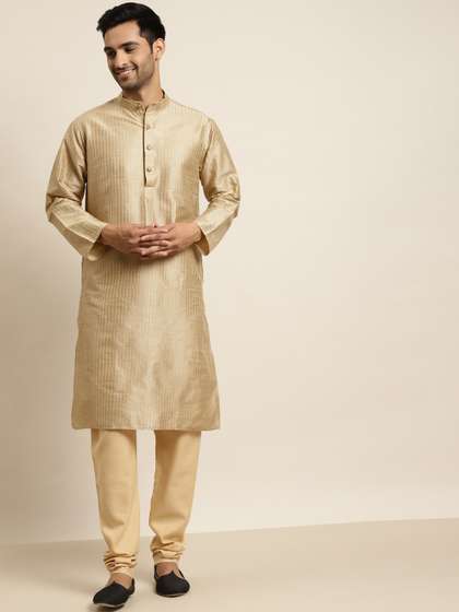 SOJANYA Striped Thread Work Kurta