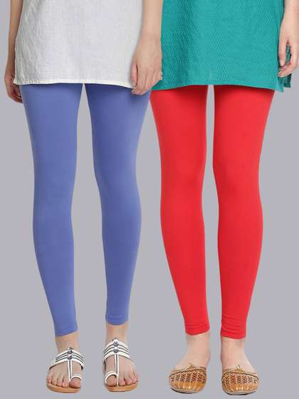Dollar Missy Women
                        Pack Of 2 Cotton Super Soft Ankle Length
                        Leggings