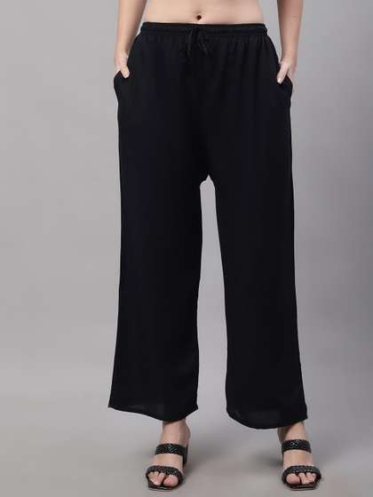 GRACIT Women Flared Knitted Palazzos