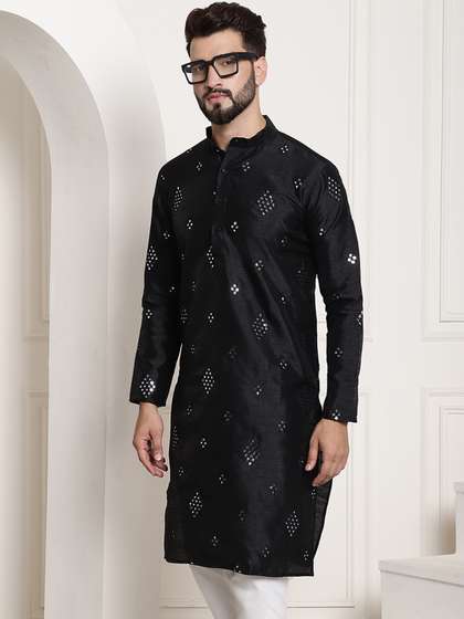 SOJANYA Mirror Work Straight Kurta
