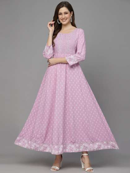 Stylum Ethnic Motifs
                        Printed Fit & Flare Ethnic Dress