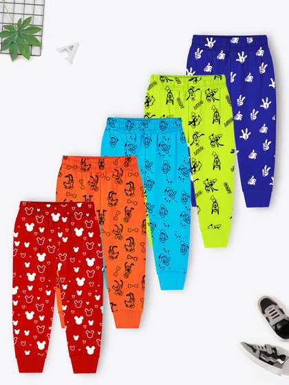 YK Disney Infants Boys
                      Pack of 5 Mickey & Friends Printed Joggers
