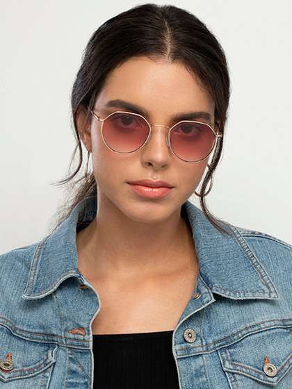 Vincent Chase by
                          Lenskart Women Round Sunglasses With UV
                          Protected Lens
