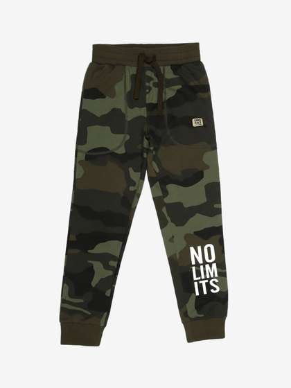 Alan Jones Boys
                    Camouflage Printed Regular Fit Joggers