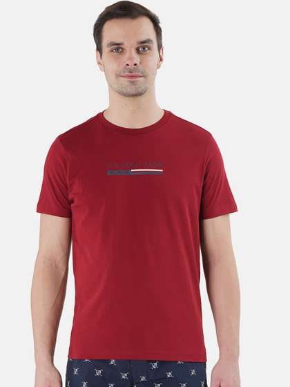 U.S. Polo Assn. Printed Pure Cotton Lounge T-shirts