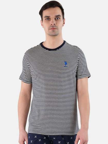 U.S. Polo Assn.
                        Striped Pure Cotton Lounge T-shirts