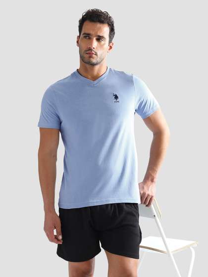 U.S. Polo Assn.
                        Embroidered Logo Pure Cotton Lounge T-shirts