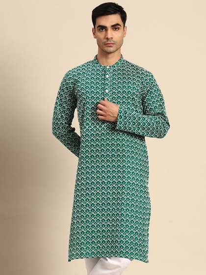 Anouk Geometric Embroidered Kurta