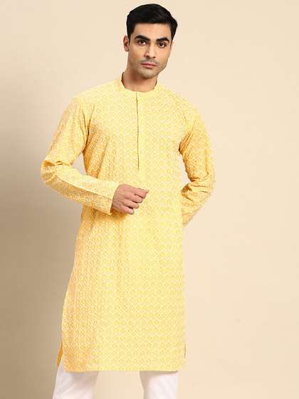 Anouk Geometric Embroidered Kurta
