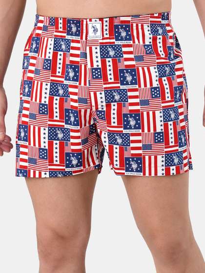 U.S. Polo Assn. Men
                        Printed Pure Cotton Breathable Boxers