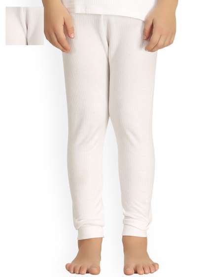 Kanvin Boys Pack of 2
                      White Thermal Leggings
