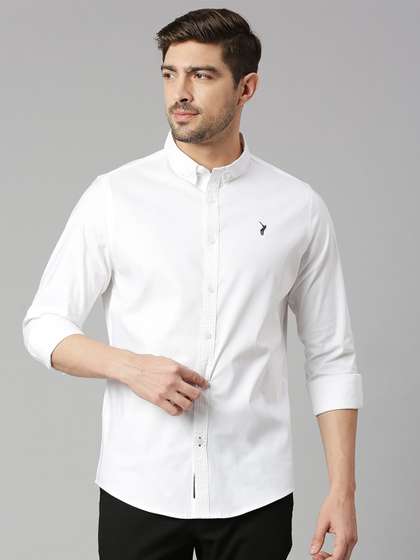 Thomas Scott Button
                        Down Collar Slim Fit Cotton Casual Shirt