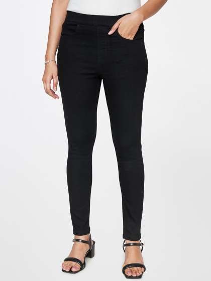 AND Women Skinny Fit Mid-Rise Jeggings