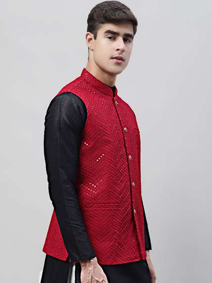 Jompers Embroidered Nehru Jacket