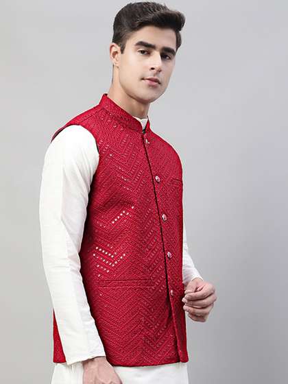 Jompers Embroidered Nehru Jackets