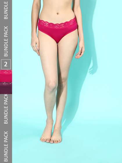 DressBerry Pack of
                          2 Solid Hipster Briefs