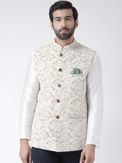 KISAH Ethnic Printed Nehru Jackets