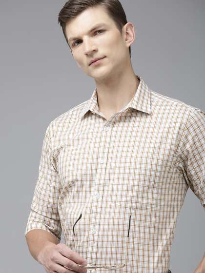 Park Avenue Men
                          Slim Fit Tartan Checks Opaque Pure Cotton
                          Formal Shirt