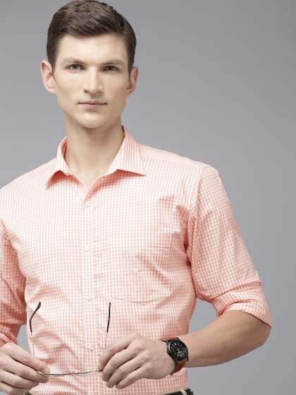 Park Avenue Slim
                          Fit Micro Checked Pure Cotton Formal Shirt