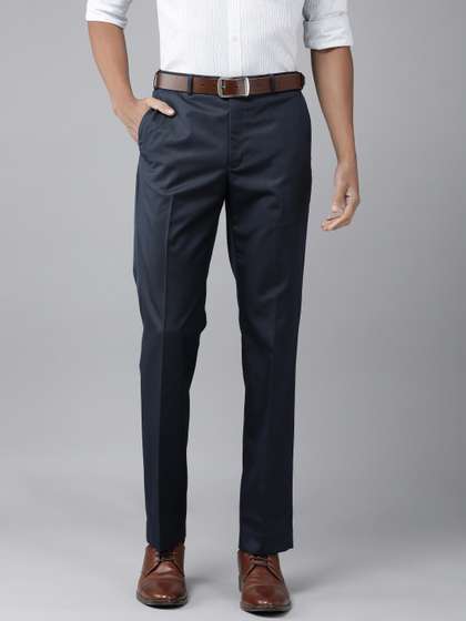 Park Avenue Men
                        Solid Slim Fit Flat Front Formal Trousers
