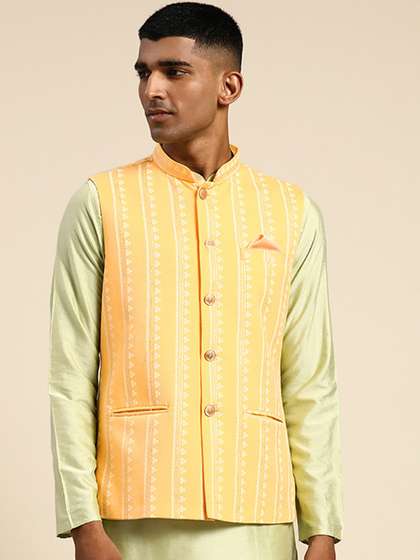 KISAH Printed Nehru Jacket