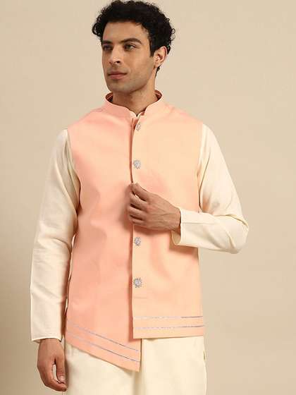 KISAH Mandarin Collar Nehru Jacket