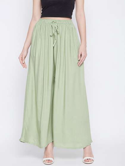 Clora Creation Women Flared Palazzos