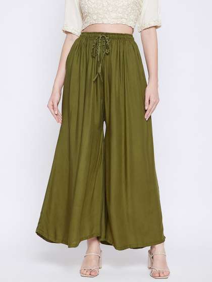 Clora Creation Women Flared Palazzos